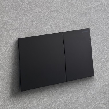 Geberit Sigma70 in zwart mat met easy-to-clean coating