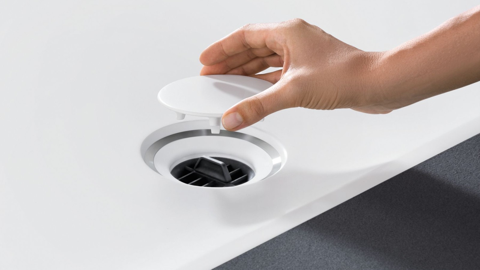 Geïntegreerde kamvormige haarzeef Geïntegreerde kamvormige haarzeef