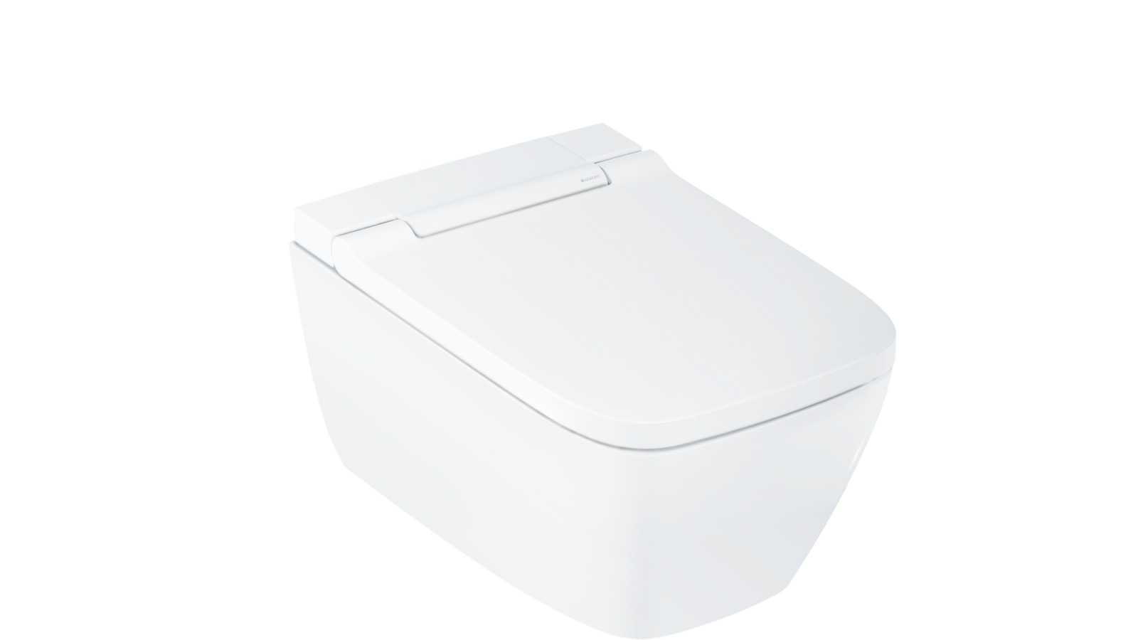 Geberit AquaClean Sela Squeare met alpien witte designafdekking Geberit AquaClean Sela Squeare met alpien witte designafdekking