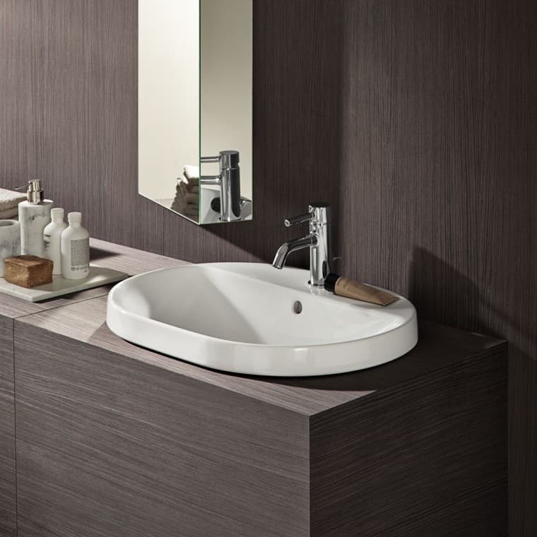 Geberit VariForm opbouwwastafel ovaal Geberit VariForm opbouwwastafel ovaal