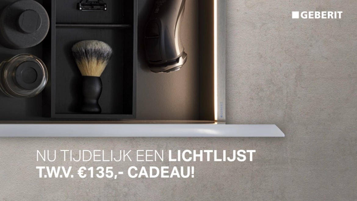 Geberit lichtlijst cadeau