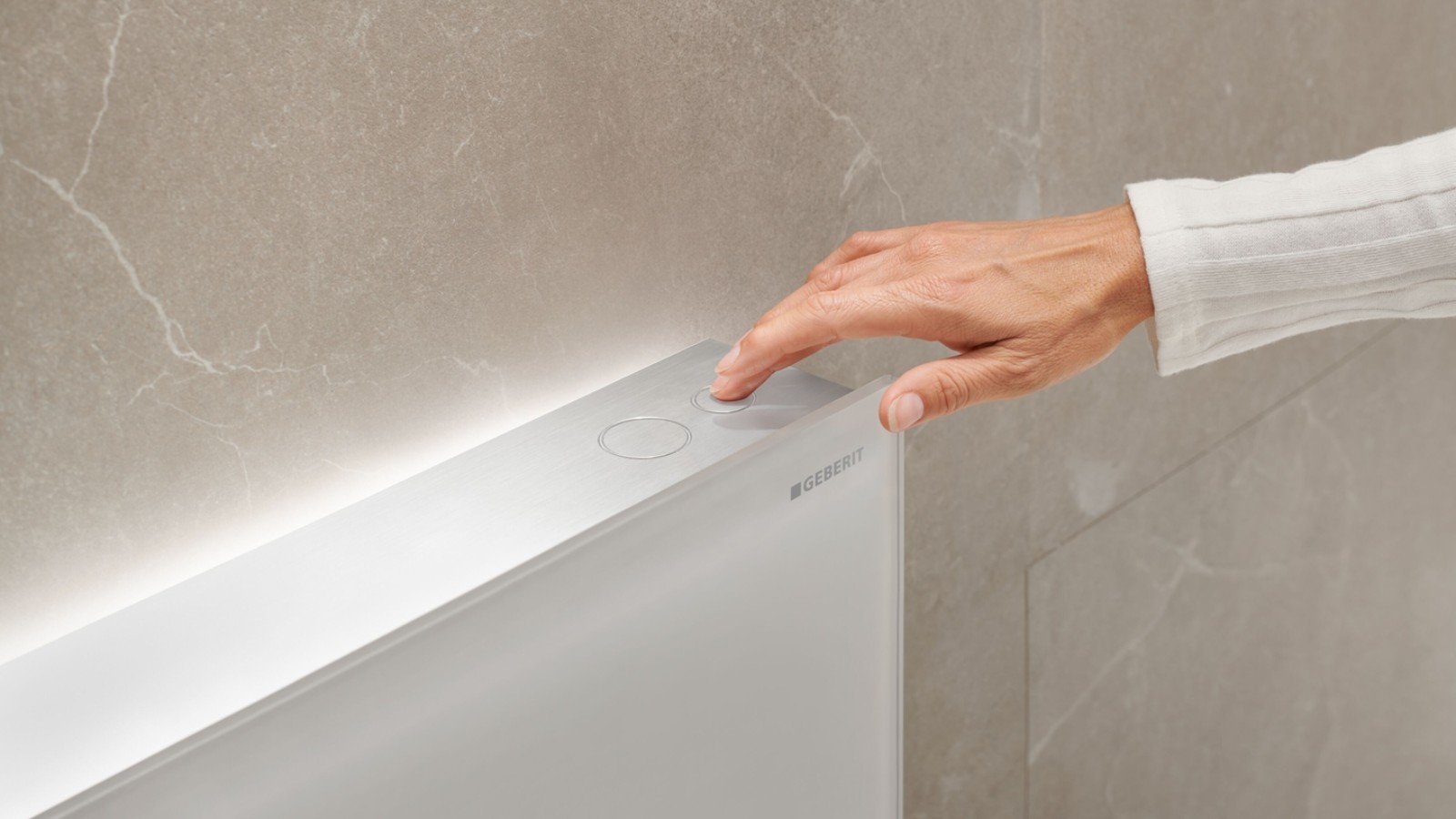 Oriëntatielicht in de badkamer