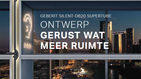Geberit Silent-db20 SuperTube systeem.