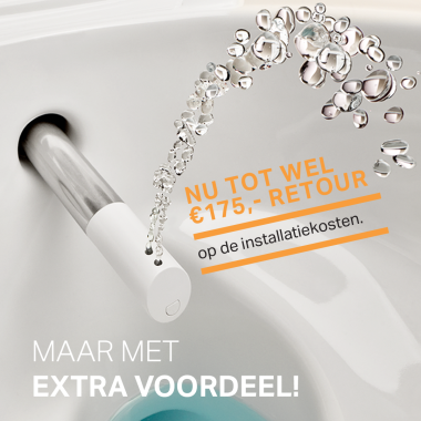 Geberit AquaClean installatie in een handomdraai cashback Geberit AquaClean installatie in een handomdraai cashback