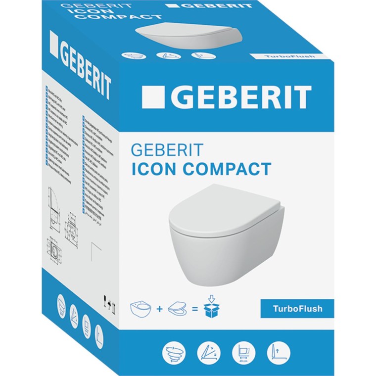 Geberit WC Pack iCon Compact Rimfree®, EFF3 / art. 503.048.00.1