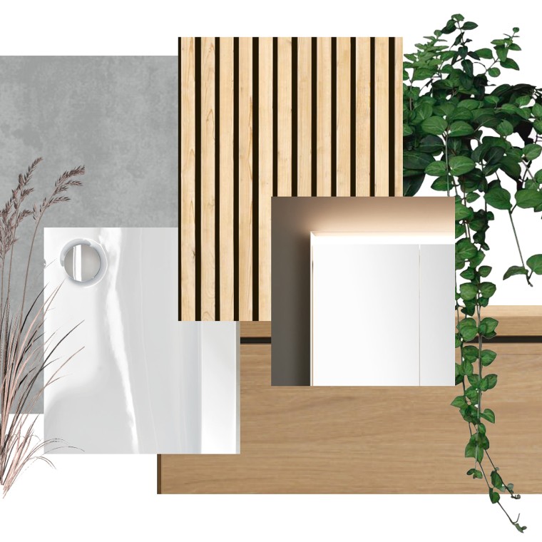 Moodboard van het 6x6 ontwerp (© Bjerg Arkitektur) Moodboard van het 6x6 ontwerp (© Bjerg Arkitektur)