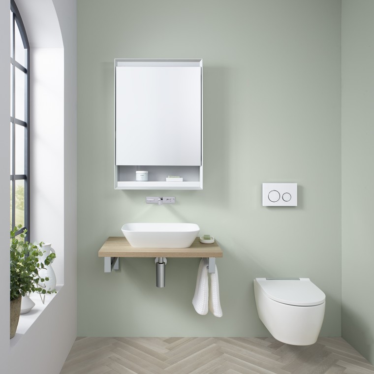 Gastentoilet met Geberit ONE producten Gastentoilet met Geberit ONE producten