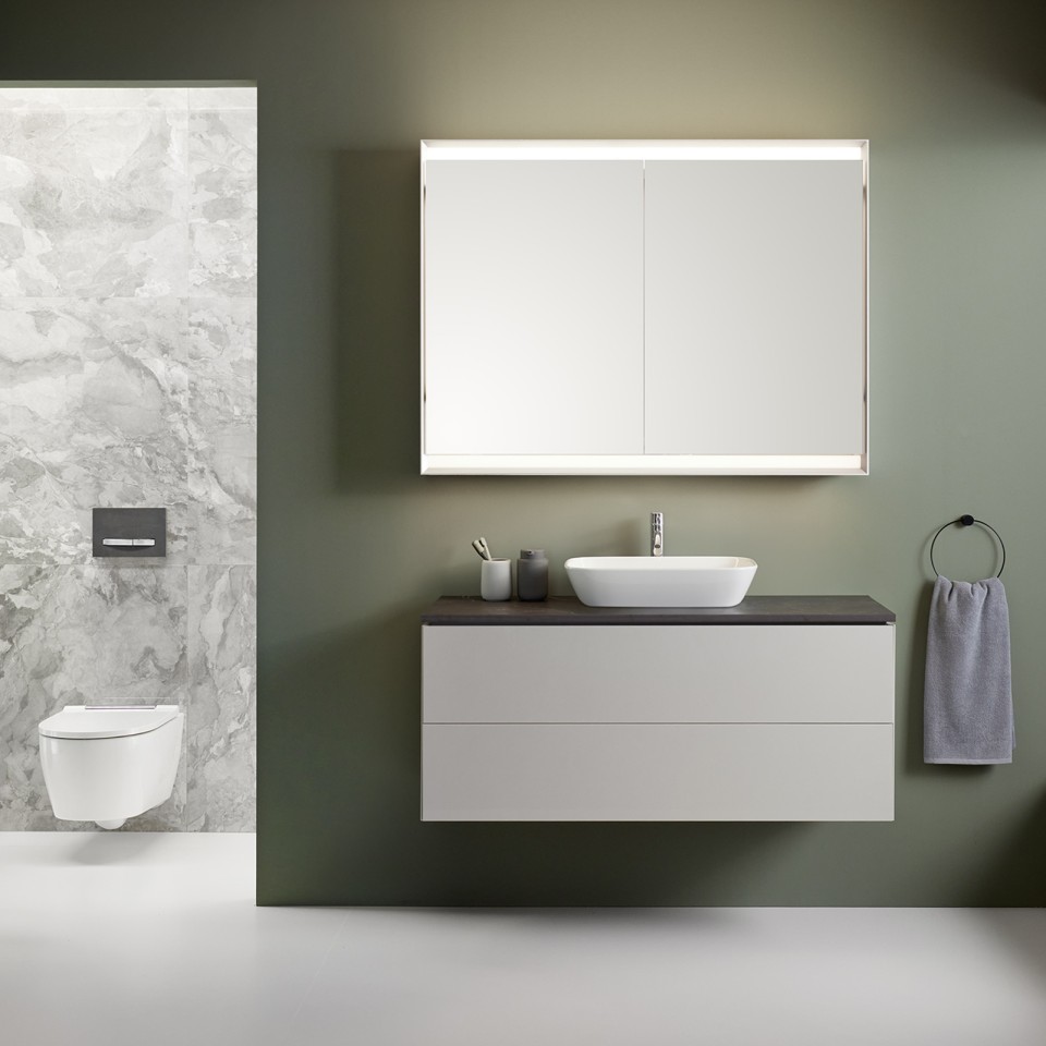 Badkamer met meer ruimte, schoonmaakgemak en flexibiliteit dankzij Geberit One producten