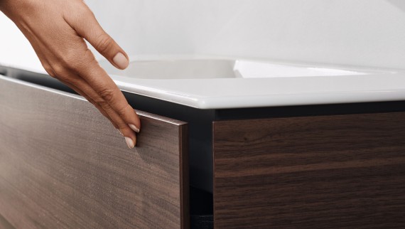 Geberit ONE onderkast met push-to-open mechanisme Geberit ONE onderkast met push-to-open mechanisme