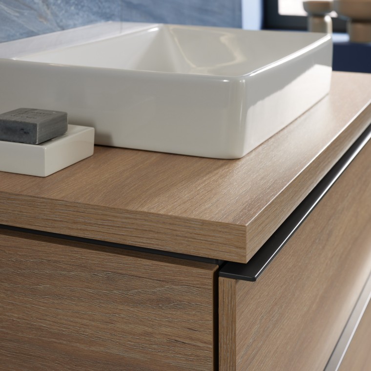 Mix & Match Geberit ONE opzetwastafel met Geberit iCon onderkast Mix & Match Geberit ONE opzetwastafel met Geberit iCon onderkast