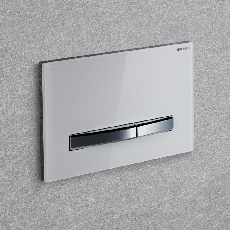 Witte bedieningsplaat Geberit Sigma50 Square