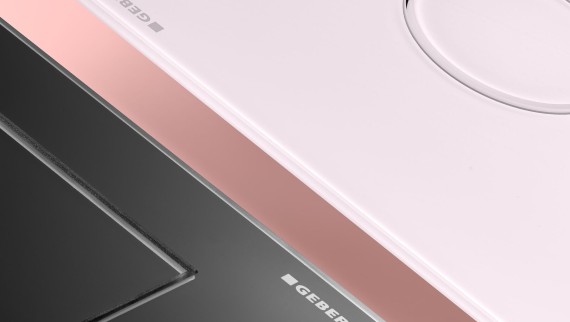 Geberit Sigma40 bedieningsplaat met een diepte van slechts 4 mm
