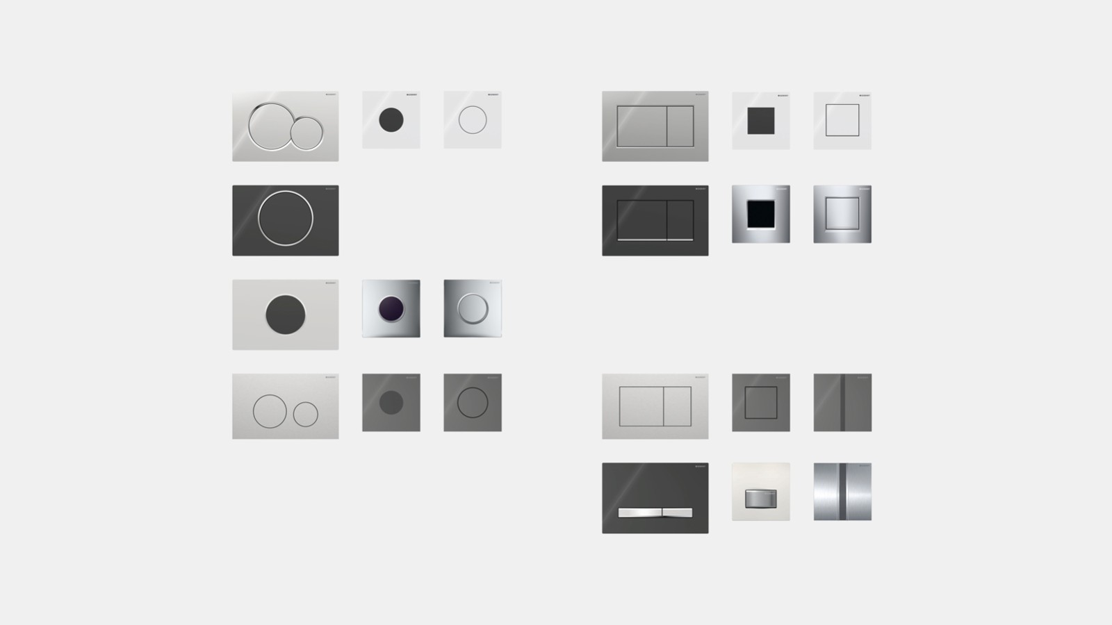 Geberit bedieningsplaten voor urinoirs