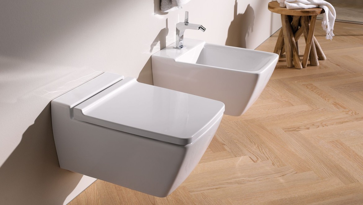 Geberit Xeno² wc en bidet zonder overloop, met clou