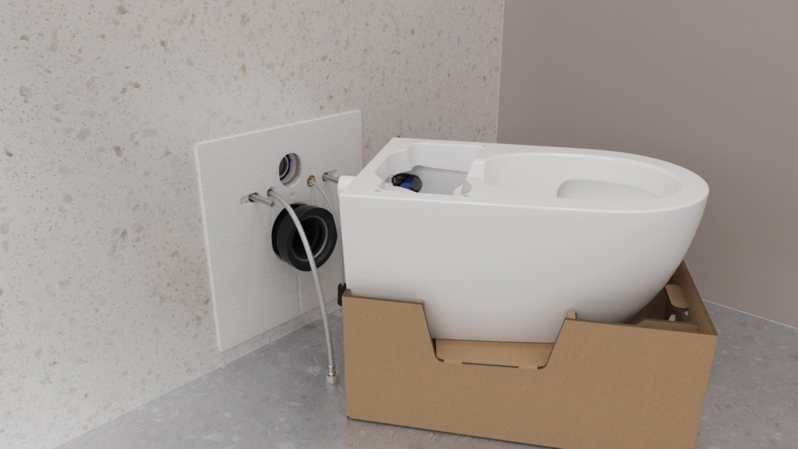 Verpakking als hulpmiddel bij de installatie Verpakking als hulpmiddel bij de installatie