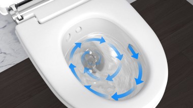 WC met Geberit TurboFlush spoeltechnologie