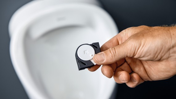 Spoelverdeler voor volledige spoeling