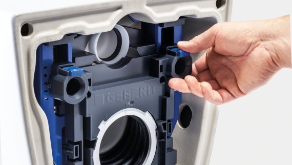 Het Geberit ONE closet is achteraf in hoogte verstelbaar Het Geberit ONE closet is achteraf in hoogte verstelbaar