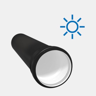 Geberit Silent-PP is tegen uv-straling beschermt