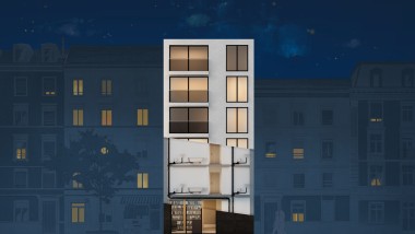 Open aanzicht van een huis met een Geberit Silent-Pro SuperTube systeem geïnstalleerd