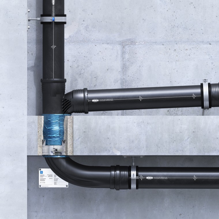 Inbouw in plafond van de Geberit RS90 Plus EN