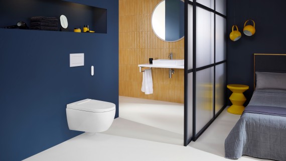 Geberit AquaClean Alba met bedieningsplaat Sigma30