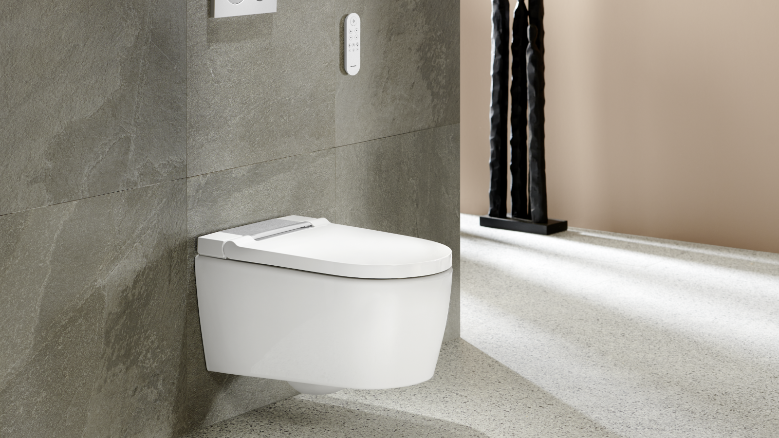 Geberit AquaClean Sela in wit met bedieningsplaat Sigma20