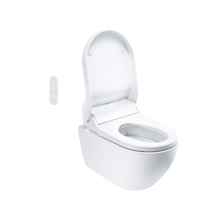 Geberit AquaClean Tuma met open deksel Geberit AquaClean Tuma met open deksel