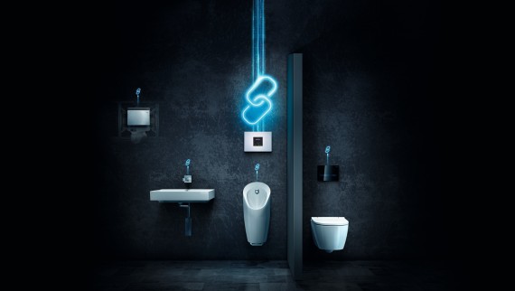 Zuinige bediening van sanitaire ruimtes met Geberit Connect Zuinige bediening van sanitaire ruimtes met Geberit Connect