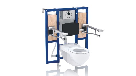 Drempelvrij wc met Geberit Duofix installatie-element