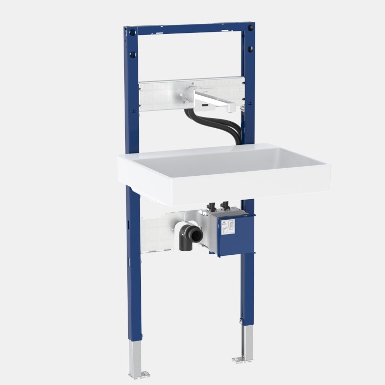Geberit Duofix element voor wastafel met wandkraan Brenta Geberit Duofix element voor wastafel met wandkraan Brenta