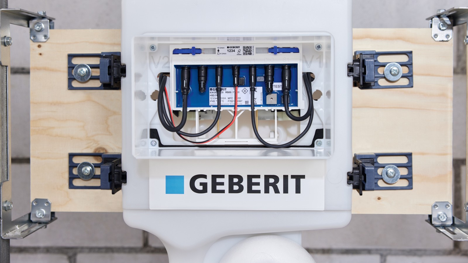 De Geberit HS50 Hygienische spoeling wordt direct op de Gateway aangesloten.