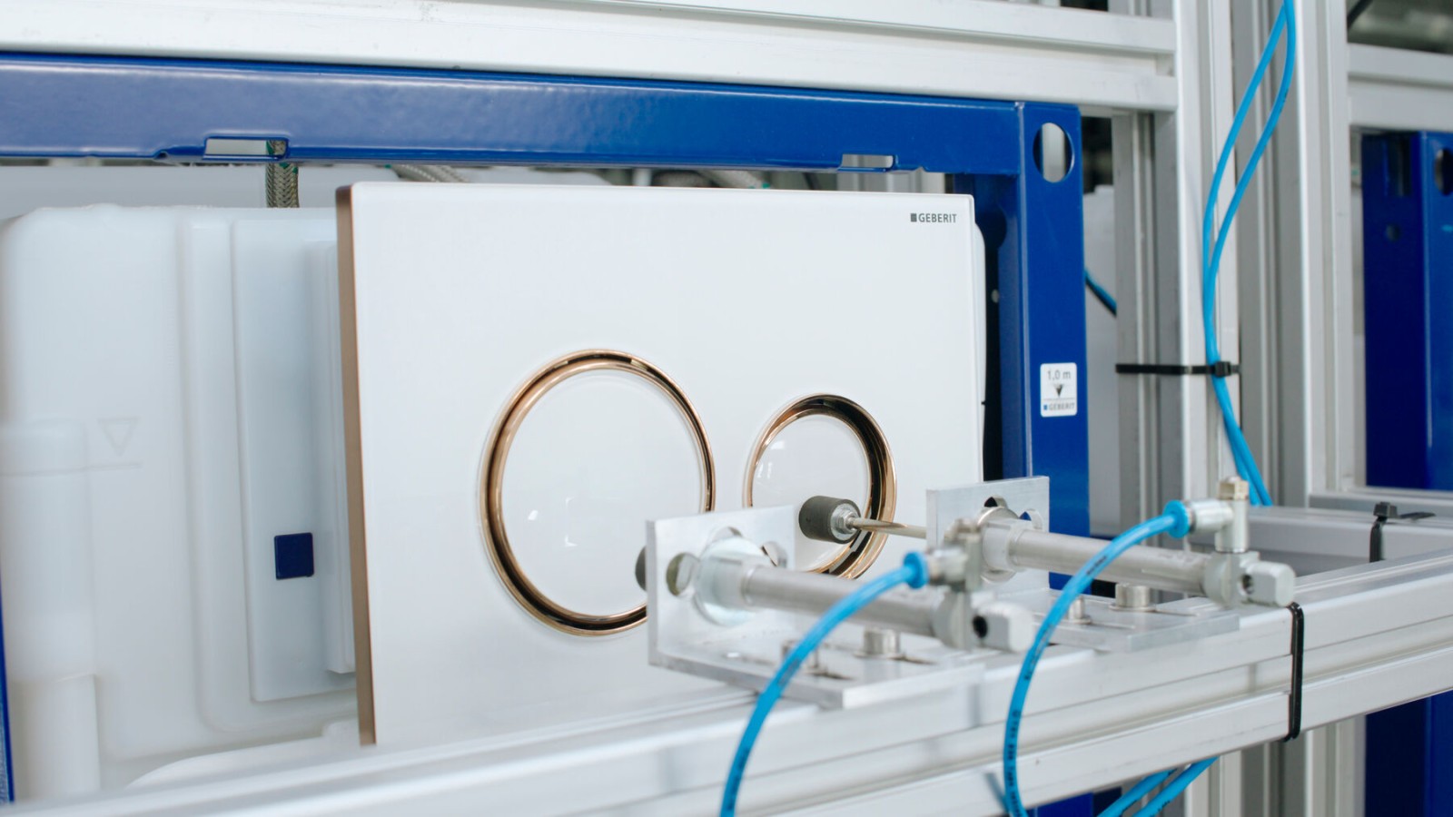 Kwaliteitstest van Sigma21 bedieningsplaat in het wc-systeem