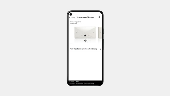 Productherkenning voor inbouwreservoir - Overzicht van het gereedschap