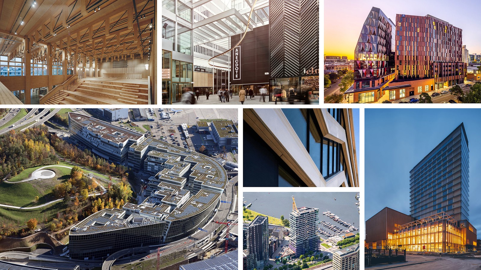 Beeldcollage met referentieprojecten (© Geberit)