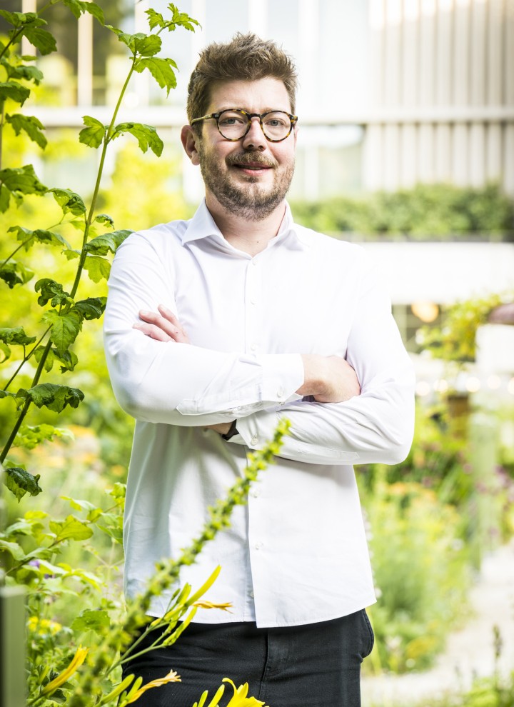 Architect Jonas Vanbelle ontwierp het nieuwe entreegebouw van het Rubenshuis (© Frederik Beyens)