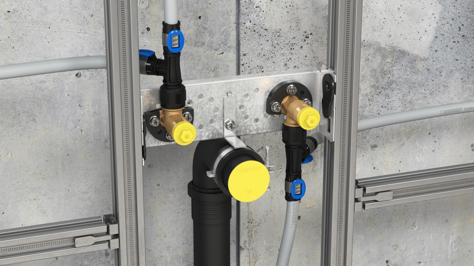 Geberit MasterFix T-stukken Geberit MasterFix T-stukken