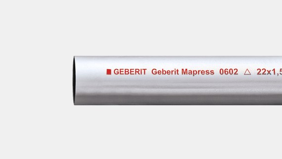 Geberit Mapress C-staal systeembuis, uitwendig verzinkt