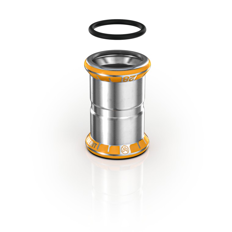 Oranje markeringen op de Mapress Therm fitting