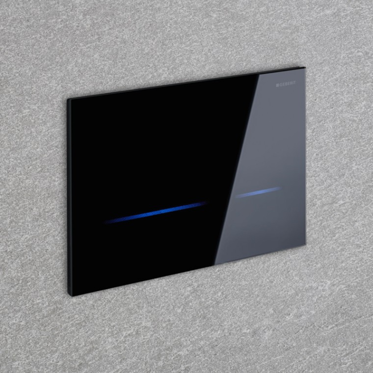 De Geberit Sigma80 bedieningsplaat activeert de wc-spoeling automatisch De Geberit Sigma80 bedieningsplaat activeert de wc-spoeling automatisch