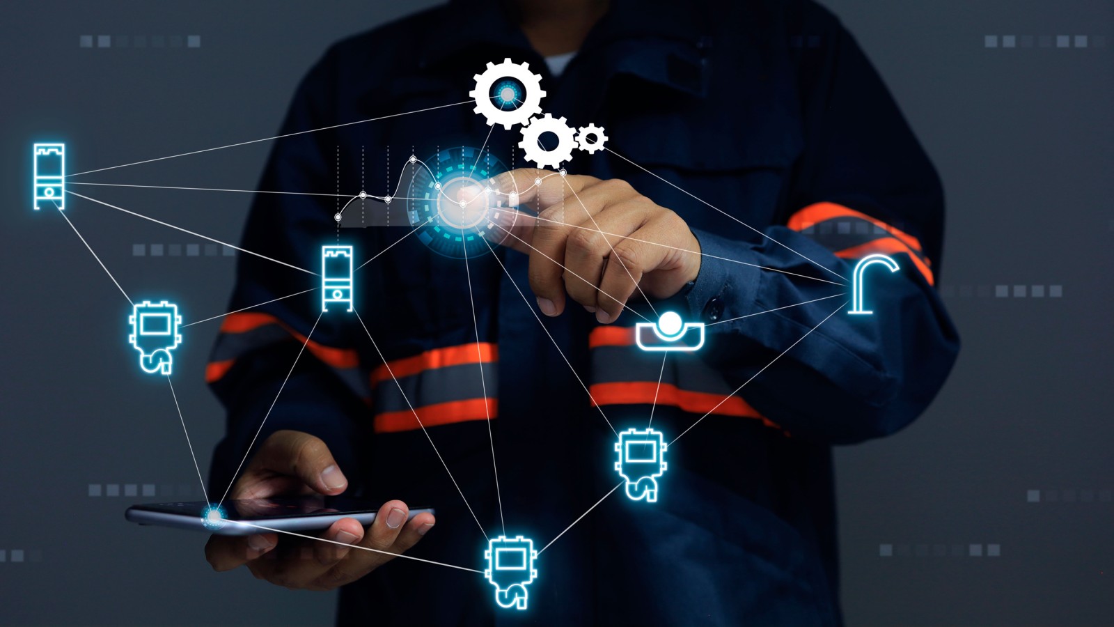 Centrale bediening met Geberit Control App op de Geberit Gateway