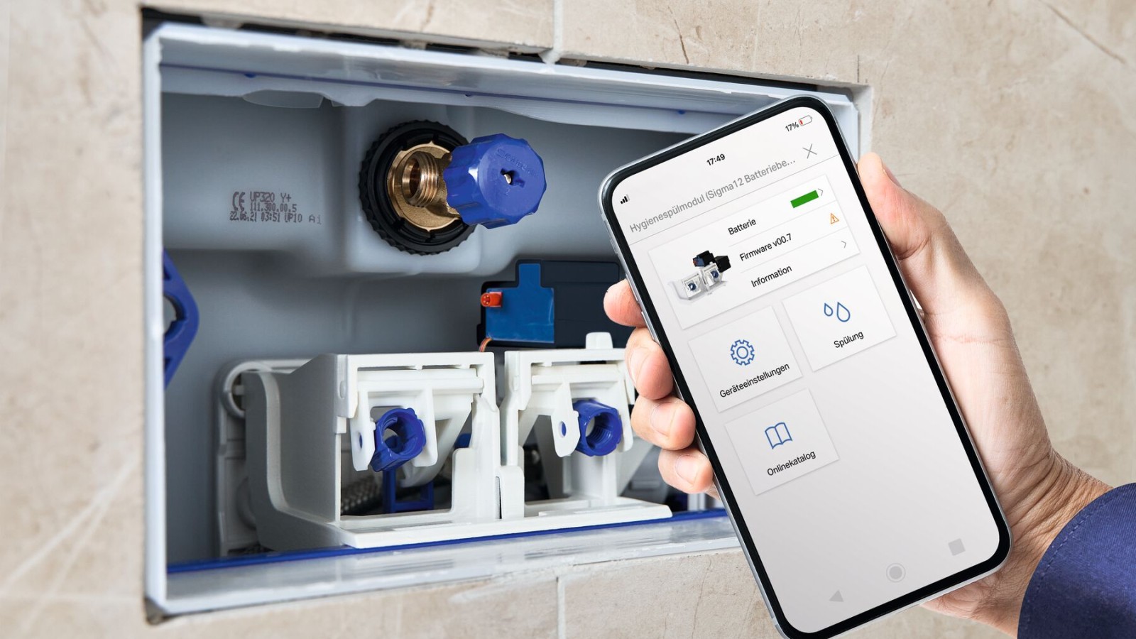 De Geberit HS05 hygiënespoeling instellen via de Geberit Control App.