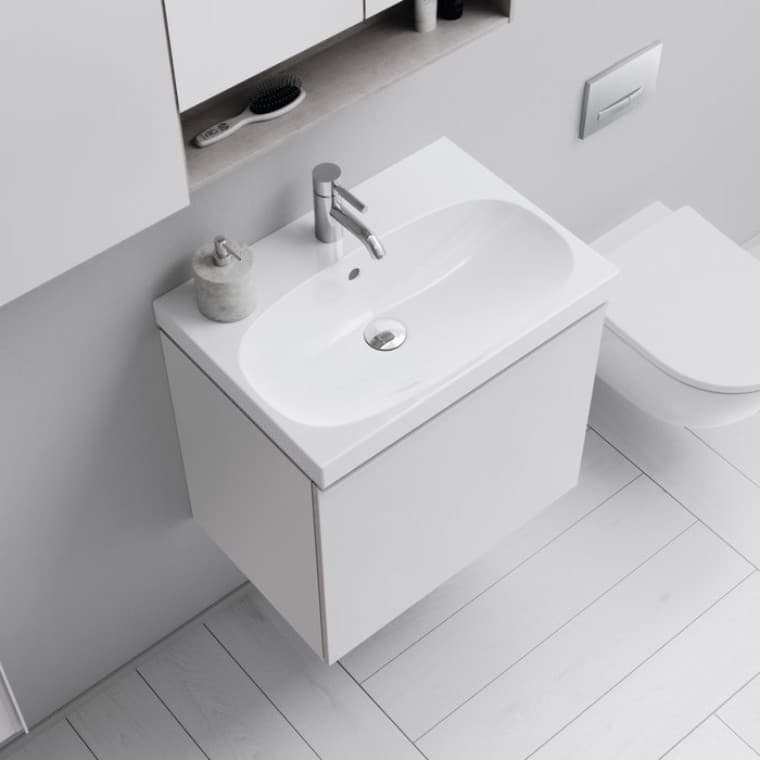 Compacte wastafel voor de kleinere badkamer Compacte wastafel voor de kleinere badkamer