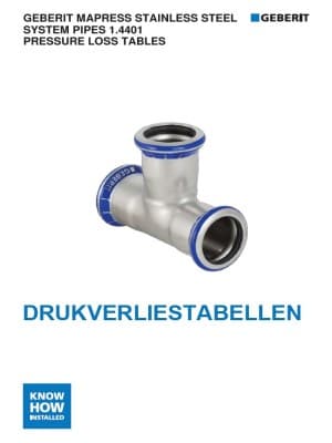 Drukverliestabellen Geberit Mapress rvs Drukverliestabellen Geberit Mapress rvs