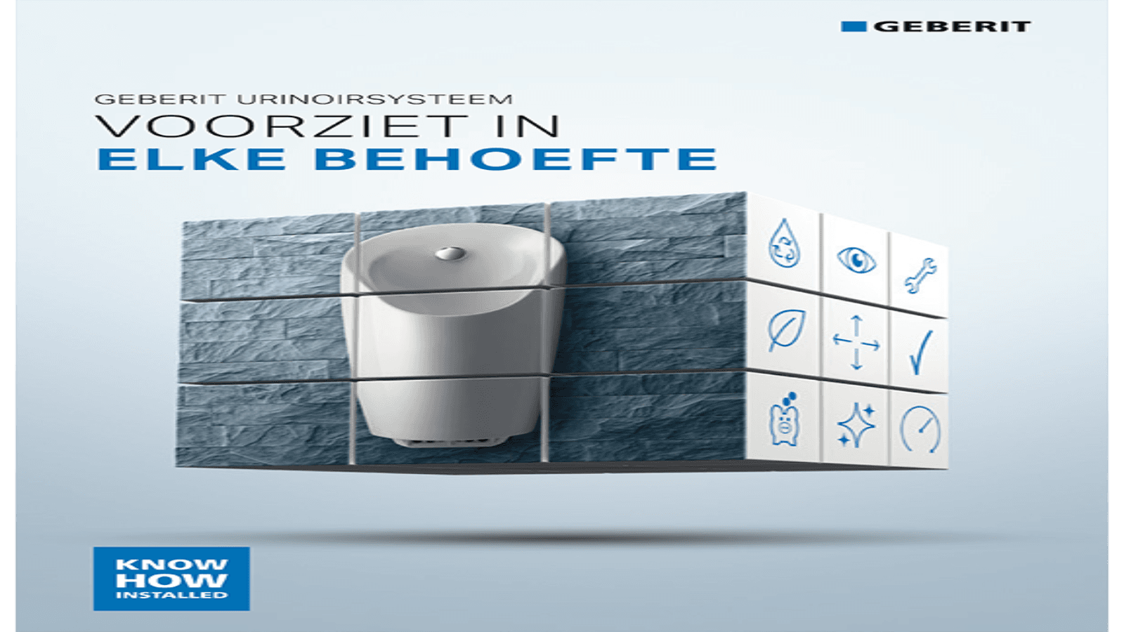 Geberit urinoirsystemen Geberit urinoirsystemen