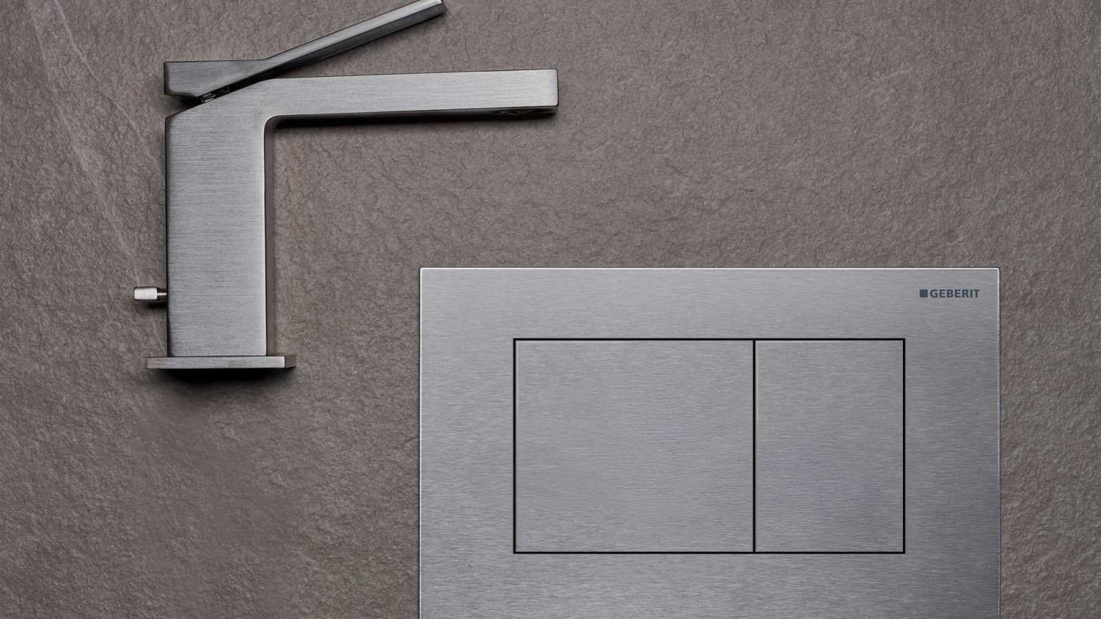 De Geberit Sigma40 overtuigt met een strak design en past perfect bij hoekige kranen. De Geberit Sigma40 overtuigt met een strak design en past perfect bij hoekige kranen.