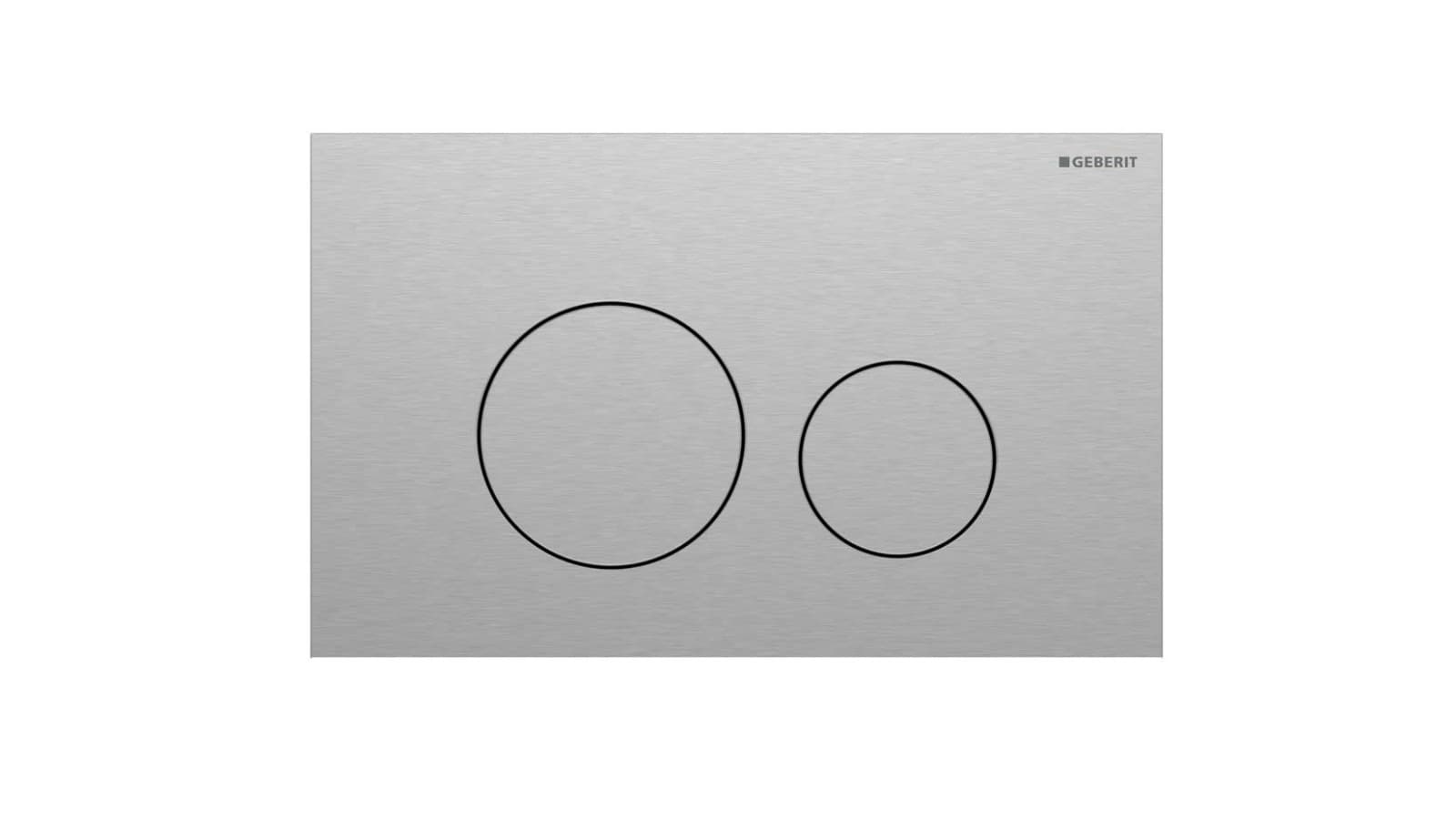 Geberit Sigma40 rond uitgevoerd in rvs Geberit Sigma40 rond uitgevoerd in rvs