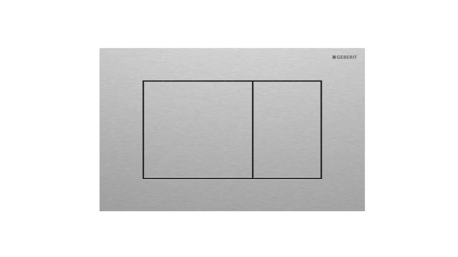 Geberit Sigma40 hoekig uitgevoerd in rvs Geberit Sigma40 hoekig uitgevoerd in rvs