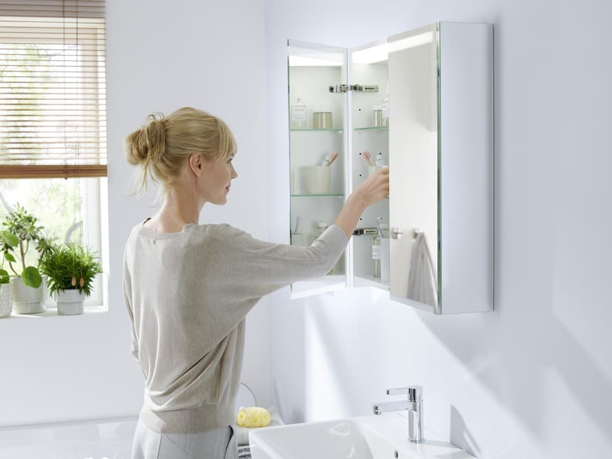Geberit Option spiegelkast met verlichting Geberit Option spiegelkast met verlichting