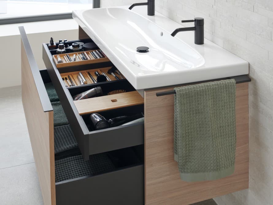 Geberit Acanto wastafel met onderkast Geberit Acanto wastafel met onderkast